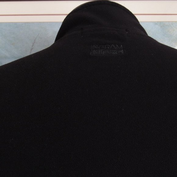 Vtg McAfee Security Men's Fleece Pullover XL Black - Picture 8 of 12